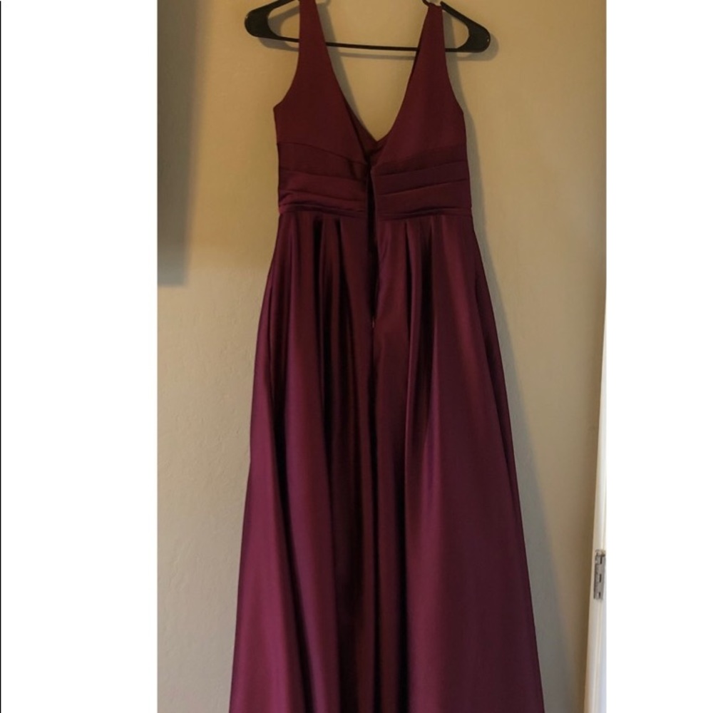 David’s Bridal Long Satin Gown (Style#20062386) - Picture 2 of 4